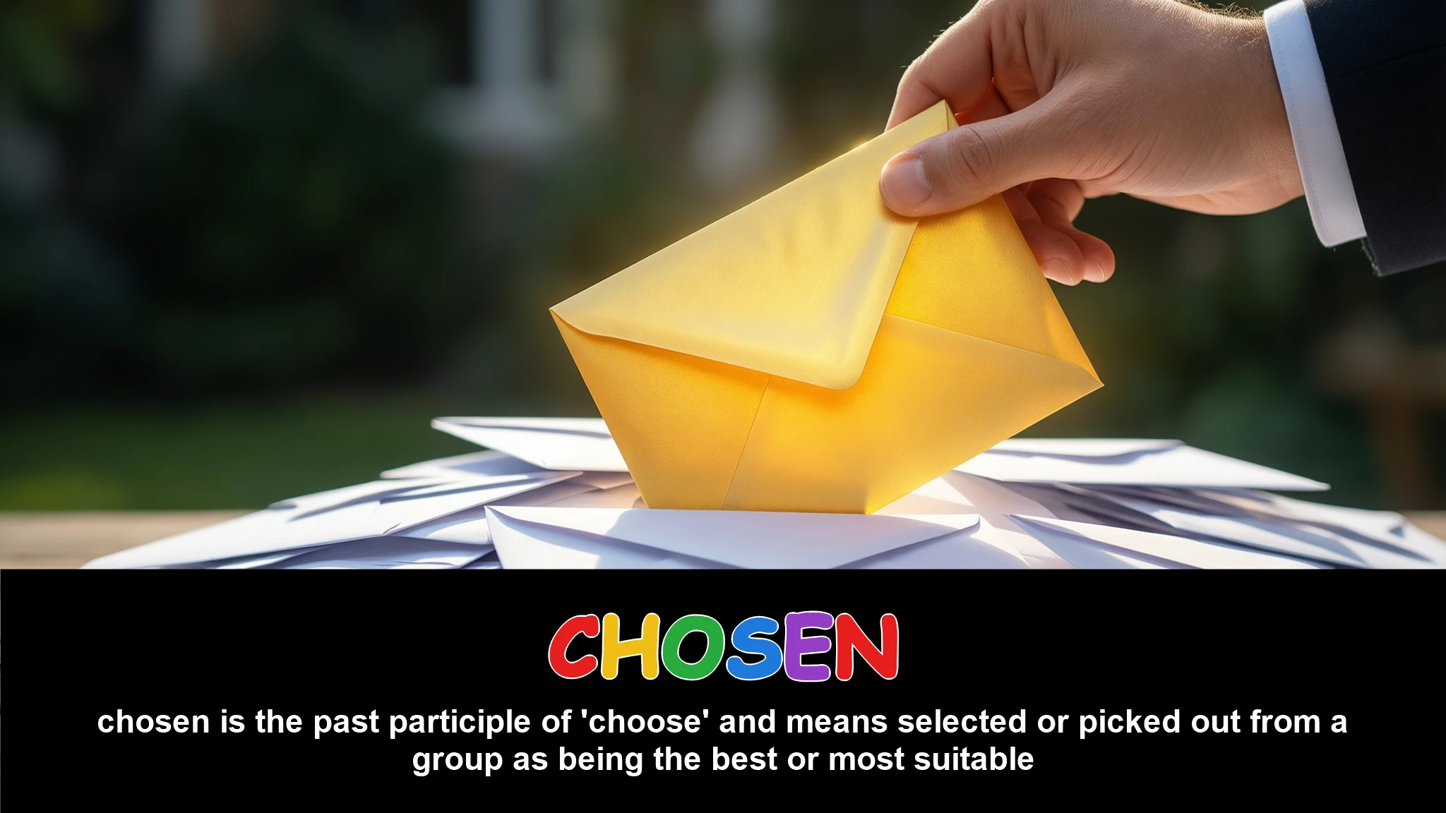 English Illustration for chosen